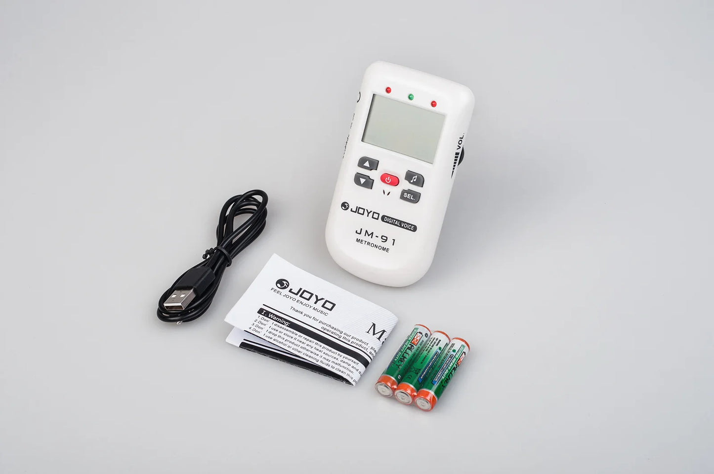 Joyo JM-91 Digital Metronome with Voice Universal Guitars Rhythm Device Drum Piano Metronome