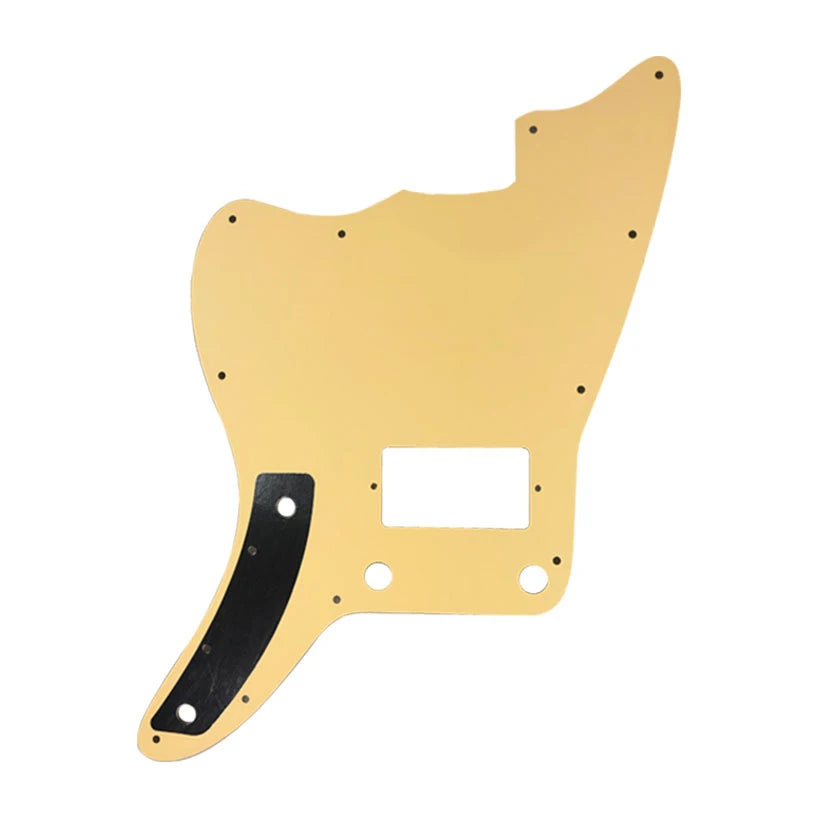 MiniGuitarBR Guitar Parts - Pickguard For US No Upper Controls Jazzmaster With Ridge PAF Pickups Guitar
