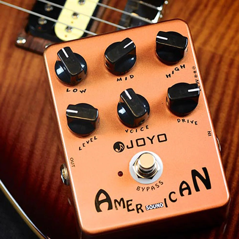Joyo-Jf-14 Pedal Bass Guitar Acessories American Sound Overdrive Pedal 57 Deluxe Amp True Bypass Fender Speaker Simulation Pedal