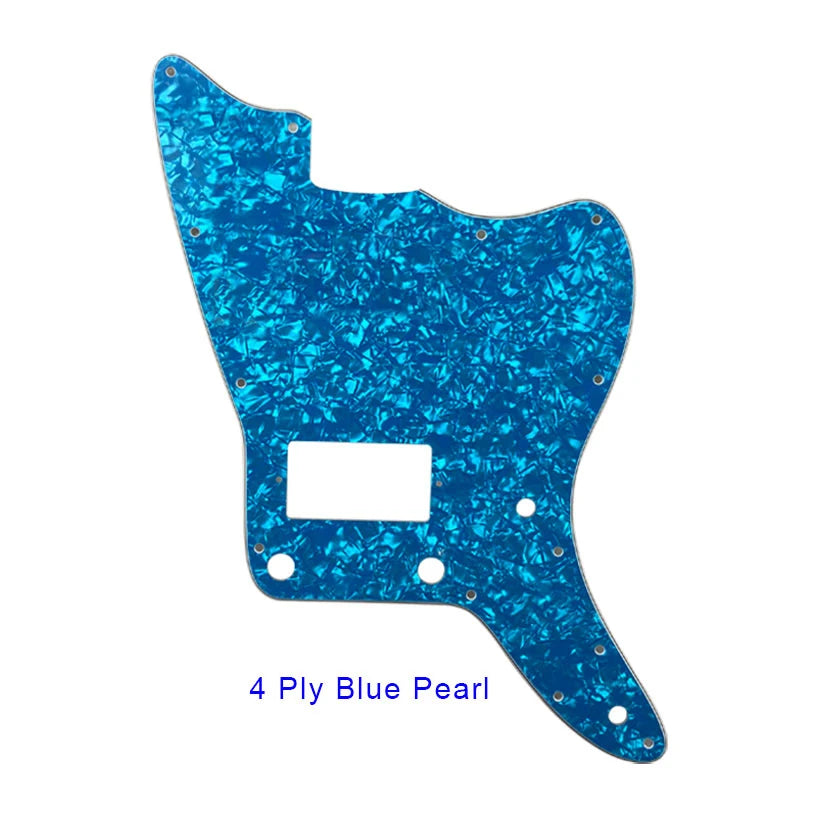 MiniGuitarBR Guitar Parts - Pickguard For US No Upper Controls Jazzmaster With Ridge PAF Pickups Guitar