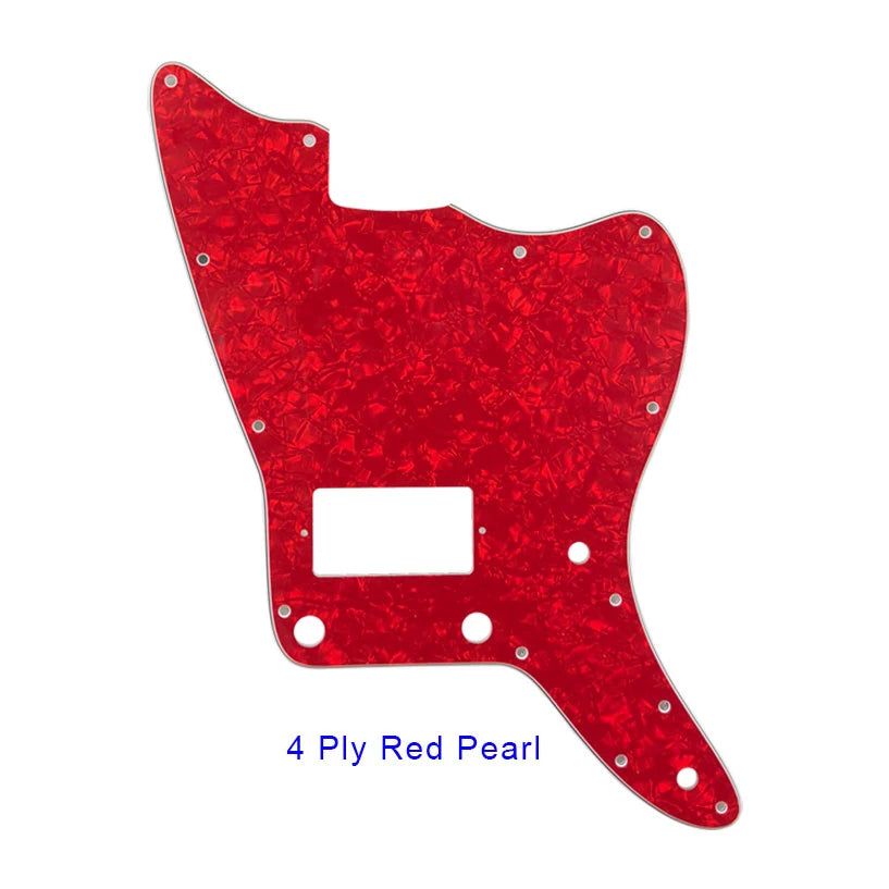 MiniGuitarBR Guitar Parts - Pickguard For US No Upper Controls Jazzmaster With Ridge PAF Pickups Guitar