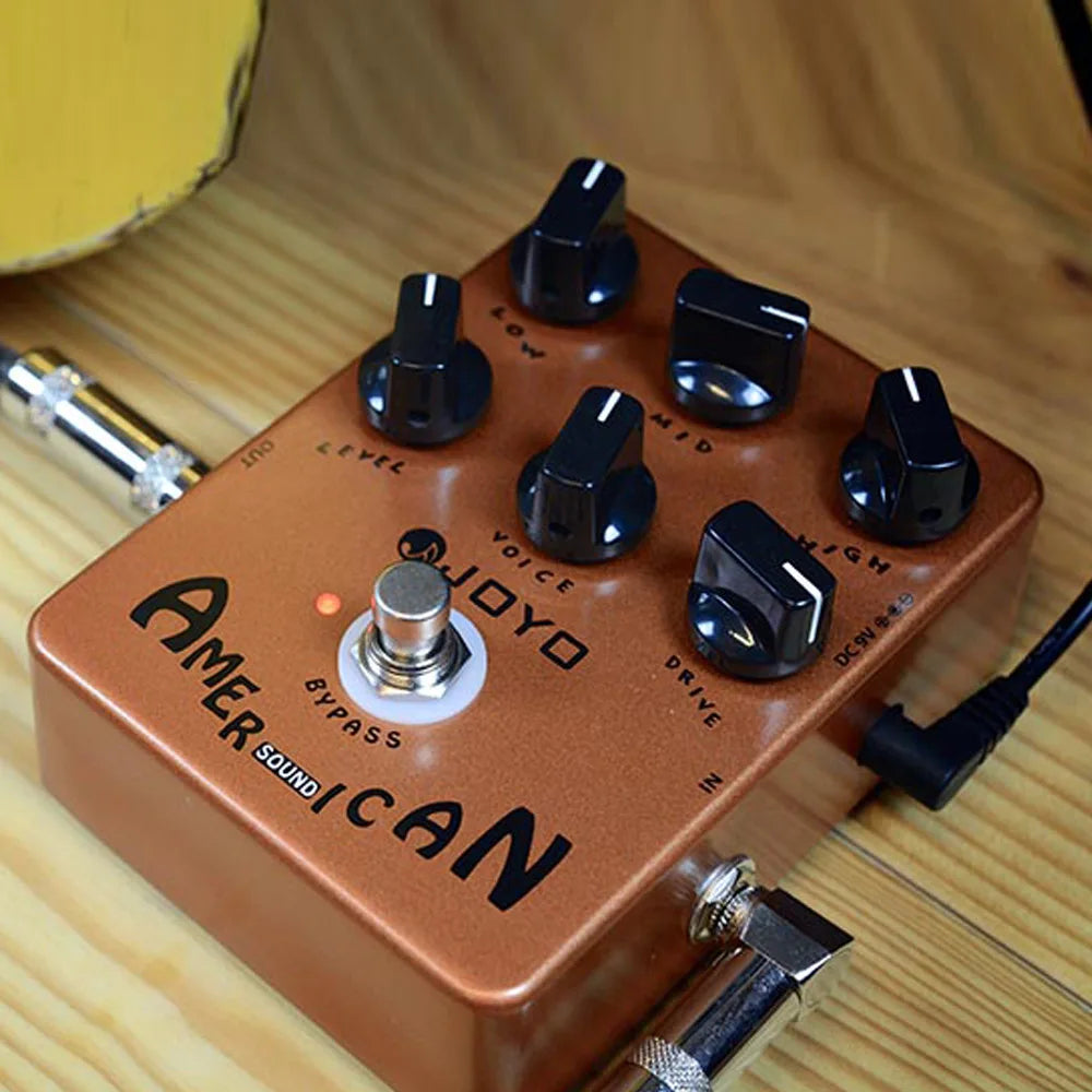 Joyo-Jf-14 Pedal Bass Guitar Acessories American Sound Overdrive Pedal 57 Deluxe Amp True Bypass Fender Speaker Simulation Pedal