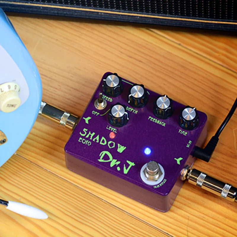 DR.J by JOYO D-54 SHADOW ECHO Effect Guitar Pedal with Free Connector