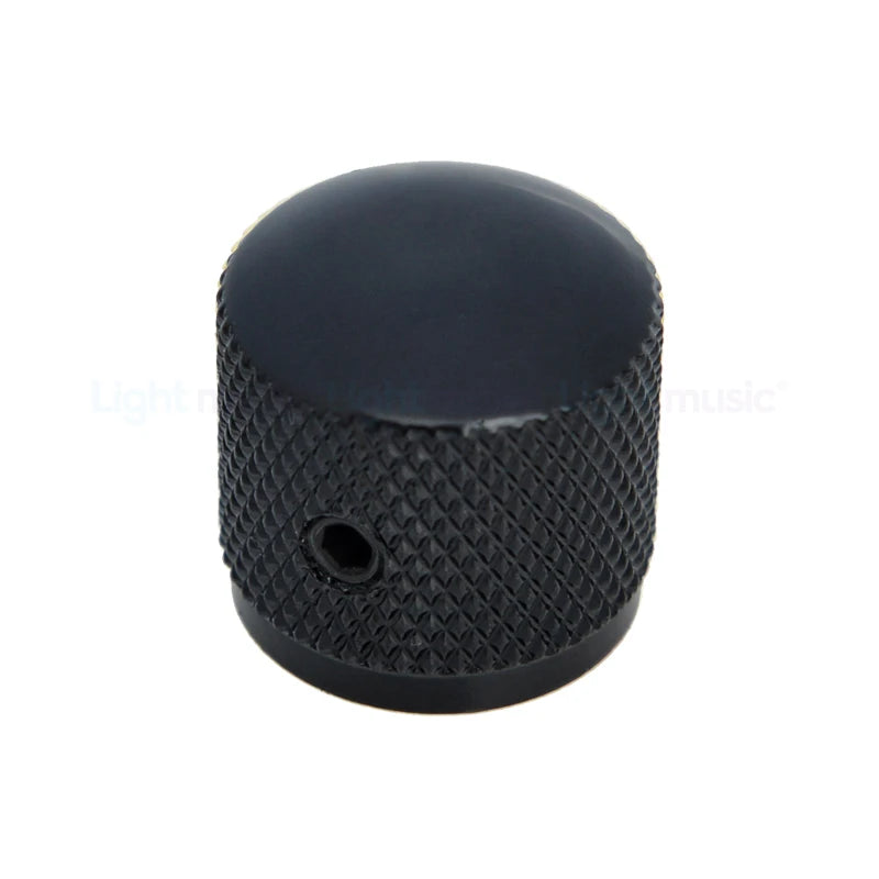 MiniGuitarBR Guitar Parts - Professional Metal Guitar Tone Volume Knob Potentiometer Hat Cap Large Guitar Parts Push Knob with Hole Guitarra Accessories