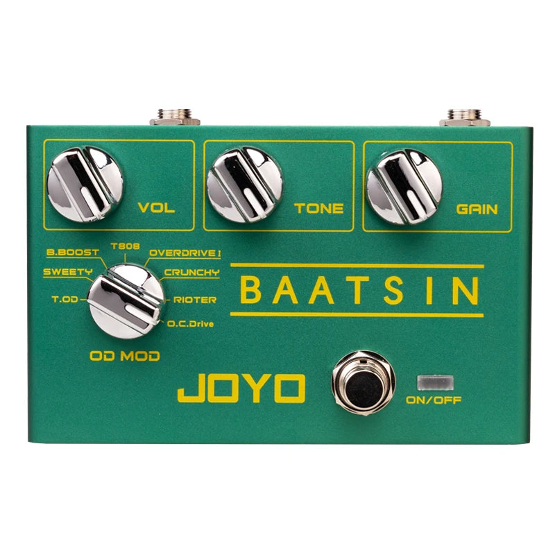 Joyo R-11 Electric Guitar Pedal Baatsin Multi-Mode Classic Overdrive Distortion Pedal Footswitch 8 Different Od/ds Effect Pedal