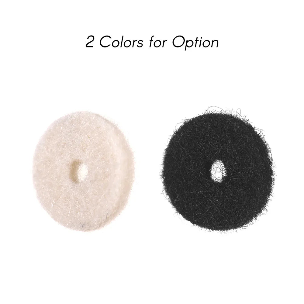 MiniGuitarBR Guitar Parts - 50pcs Acoustic Guitar Felt Washers Guitar Strap Felt Button Washers Locks Blocks Guitar Parts & Accessories