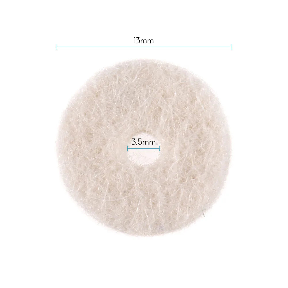 MiniGuitarBR Guitar Parts - 50pcs Acoustic Guitar Felt Washers Guitar Strap Felt Button Washers Locks Blocks Guitar Parts & Accessories