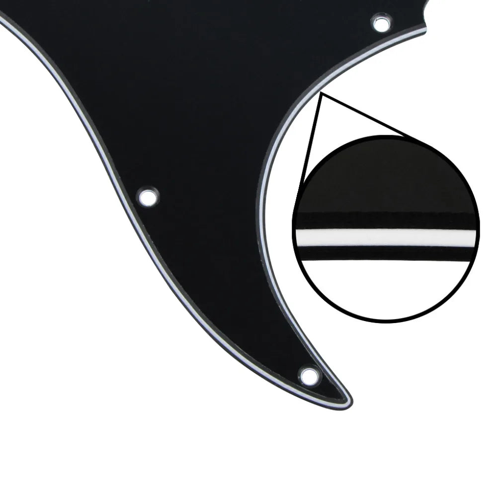 FLEOR Set of 11 Holes Guitar Pickguard HH Scratch Plate & Guitar Back Plate & Screws for USA ST Style Guitar Accessories