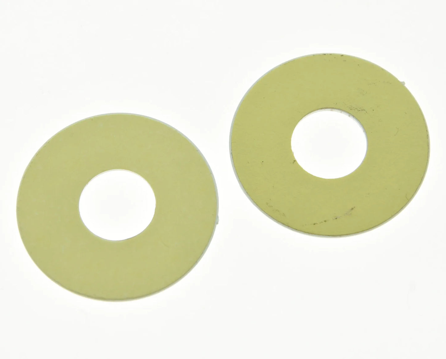 MiniGuitarBR Guitar Parts - 2pcs White Guitar Toggle Switch Washer Rhythm Treble Ring Plate Fits LP Les Paul