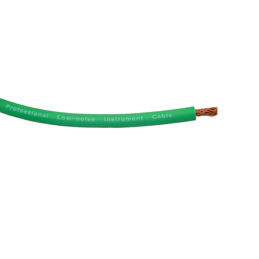 MiniGuitarBR Guitar Parts - 6 X Guitar Patch Pedal Cable 15/21/30cm/ 0.5ft Long with 1/4 Inch 6.35mm Gold Right Angle Plug Different Colors to Choose