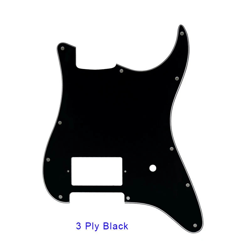 MiniGuitarBR Guitar Parts - 11 Screw Holes Pickguards Suit For Fender Tom Delonge Strat Guitar US Spec Strat With Bridge PAF Humbucker