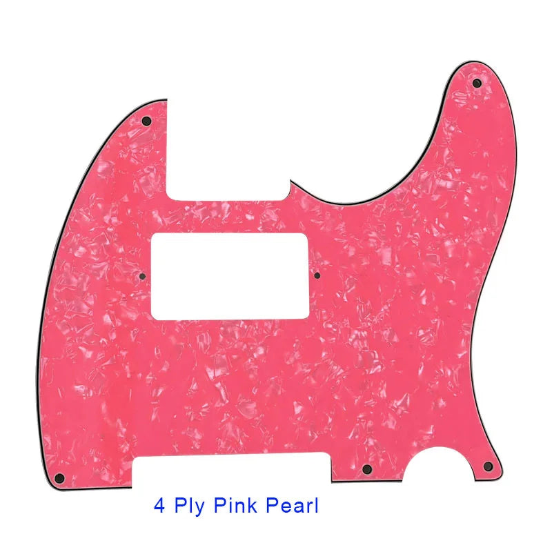 MiniGuitarBR Guitar Parts - For US Standard 5 Screw Holes 52 Year Tele Telecaster With PAF Humbucker Guitar Pickguard Scratch Plate