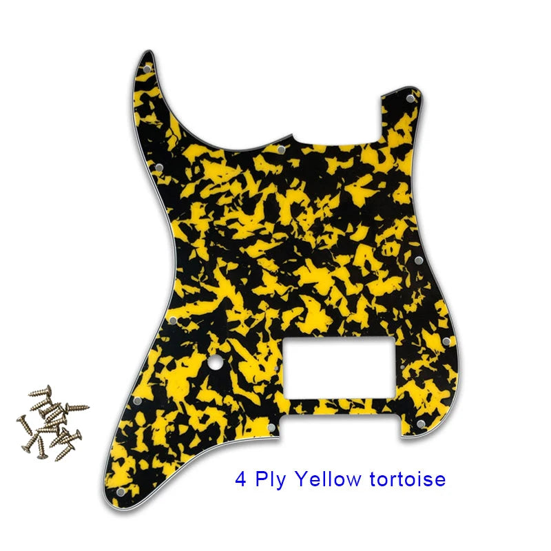 MiniGuitarBR Guitar Shop - 11 Screw Holes Pickguards For Fender LEFT HANDED Tom Delonge Strat Guitar With One Bridge PAF Humbucker