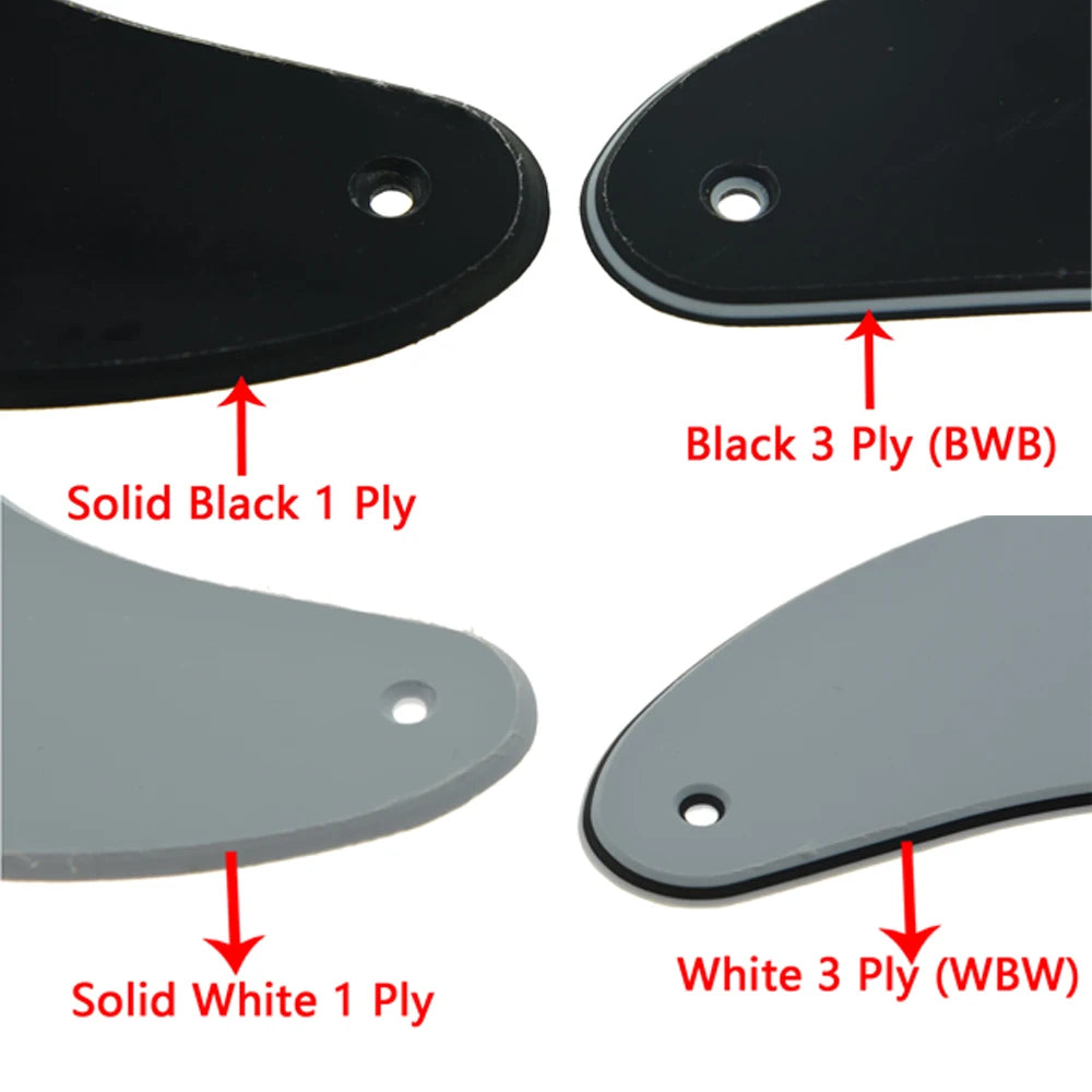 MiniGuitarBR Guitar Parts - Pickguard for P Bass with screws PB Scratch Plate Fits Precision Bass Guitar