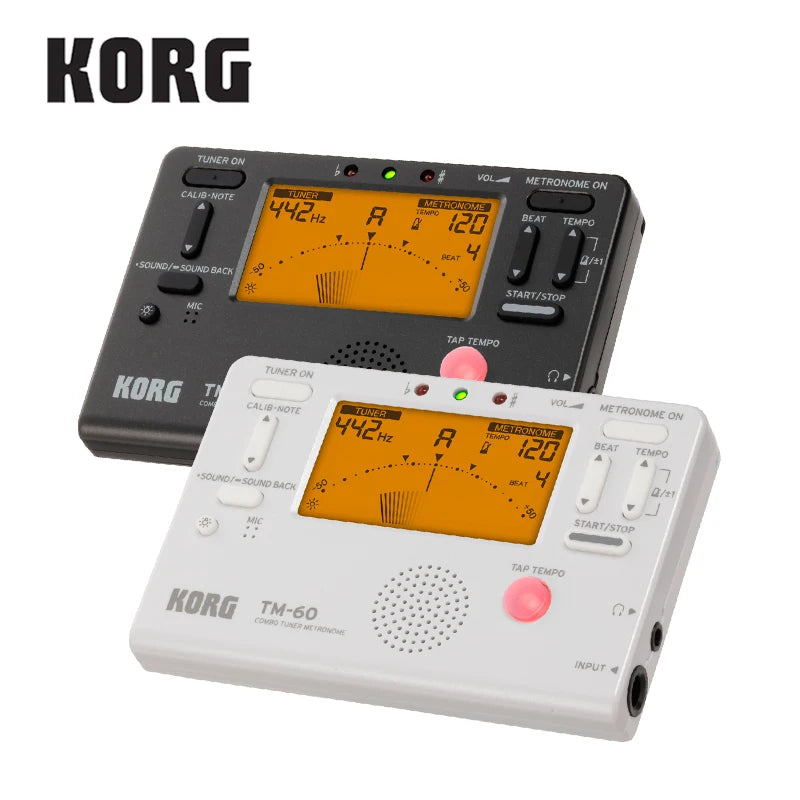KORG TM60 TM60C Tuner Metronome Wind/ Guitar/ Ukulele/ Saxophone/ Violin/ Flute Tuner Universal Metronome (CM300 Can be choose)