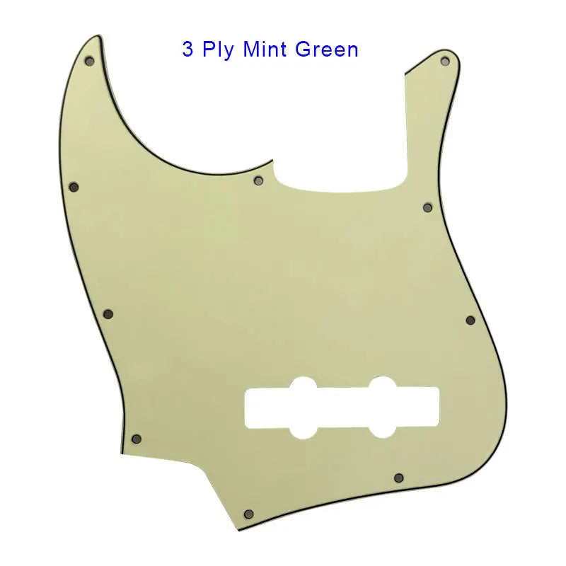 MiniGuitarBR Guitar Parts - Pickguard For LEFT HANDED US 10 Holes 4 String Standard Jazz Bass Guitar Scratch Plate