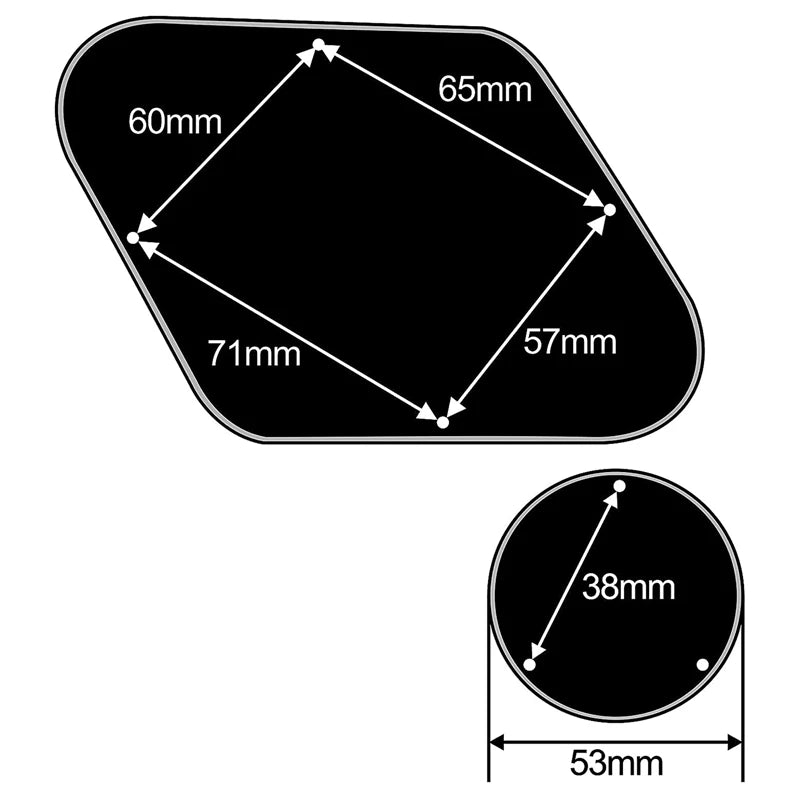 MiniGuitarBR Guitar Parts - 1Set Black Pickguard Cavity Switch Covers Pickup Selector Plate Bracket Screws Fit Les Paul Guitar Style Kit