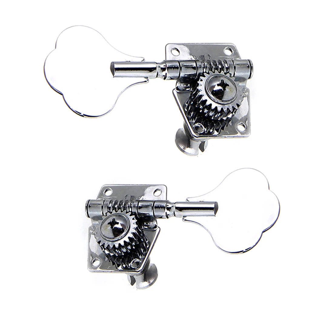 Right/Left Opened Electric Bass Guitar Tuning Pegs Machine Heads Tuners for Bass Chrome Bass Guitar Accessories