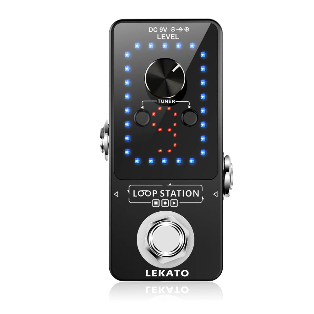 MiniGuitarBR Guitar Parts - Guitar Looper 9 Loops 40 Minutes Recording Time Loop Station with Tuner Unlimited Overdub Guitar Looper Effect Pedal