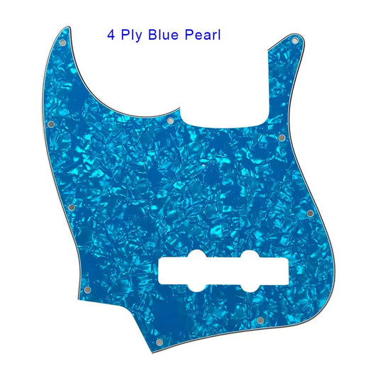 MiniGuitarBR Guitar Parts - Pickguard For LEFT HANDED US 10 Holes 4 String Standard Jazz Bass Guitar Scratch Plate