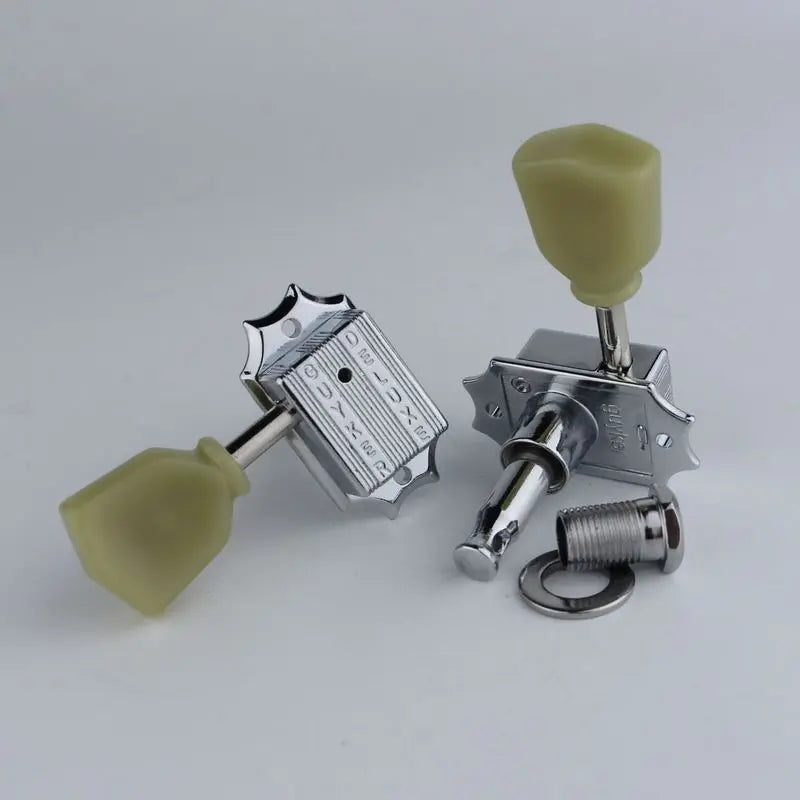 1 Set Guyker Deluxe Vintage 135 Keystone Vintage Style Guitar Machine Head Tuning Peg Tuners for lespaul Guitar NICKEL/Chrome