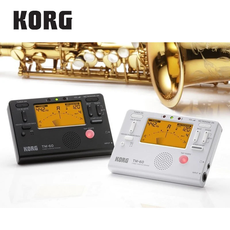 KORG TM60 TM60C Tuner Metronome Wind/ Guitar/ Ukulele/ Saxophone/ Violin/ Flute Tuner Universal Metronome (CM300 Can be choose)