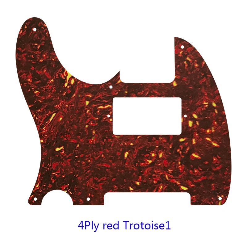 MiniGuitarBR Guitar Parts For LEFT HANDED US Standard 8 Screw Holes Tele Telecaster With PAF Humbucker Guitar Pickguard Scratch Plate