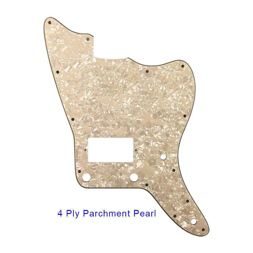 MiniGuitarBR Guitar Parts - Pickguard For US No Upper Controls Jazzmaster With Ridge PAF Pickups Guitar