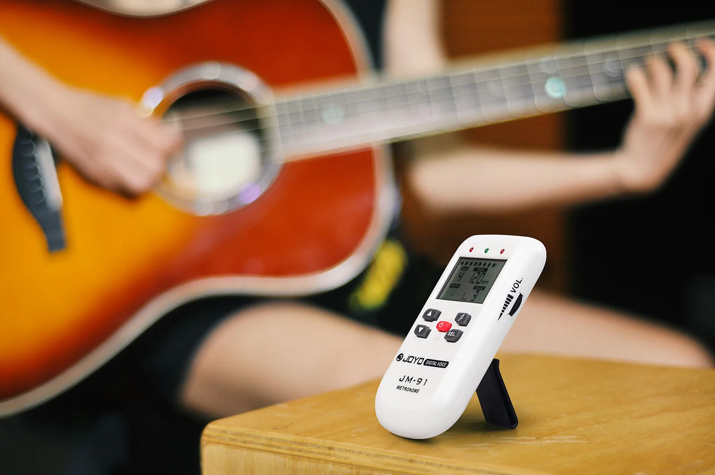 Joyo JM-91 Digital Metronome with Voice Universal Guitars Rhythm Device Drum Piano Metronome