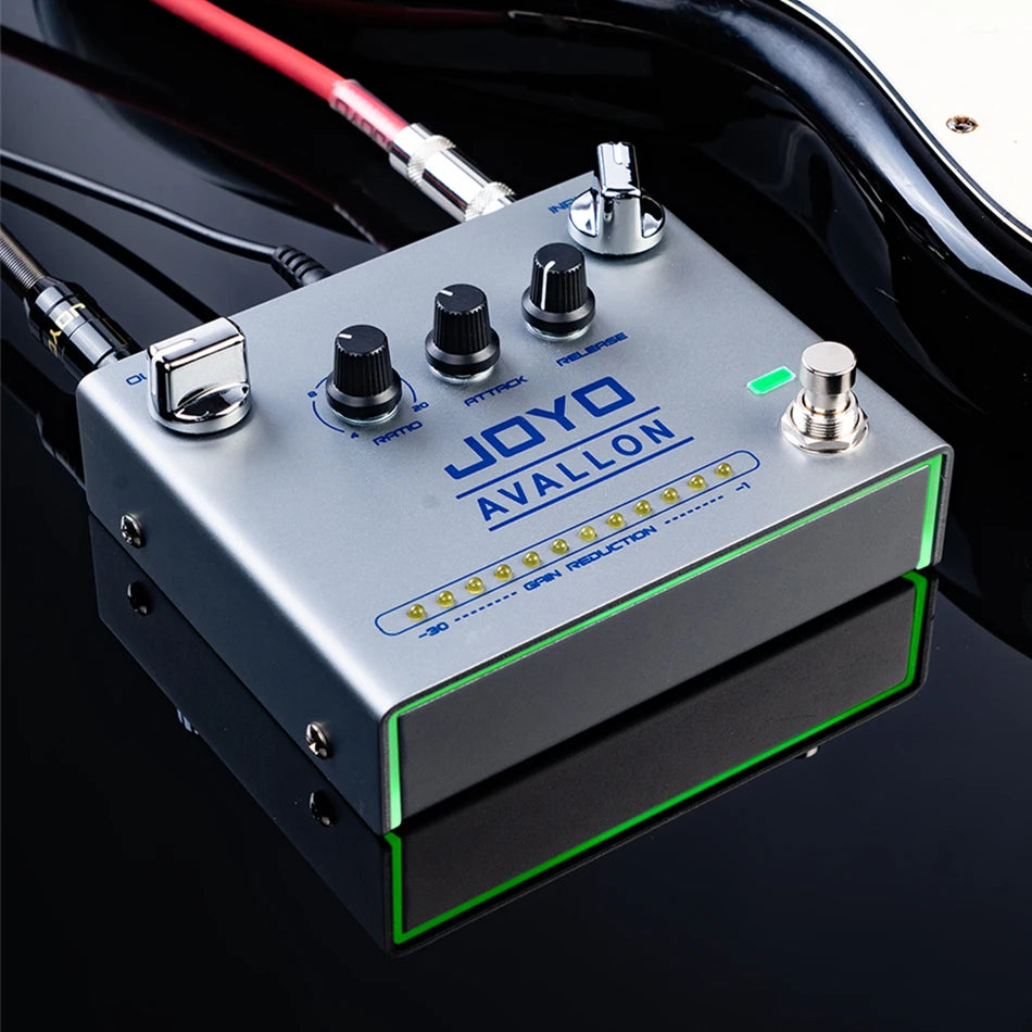 JOYO R-19 AVALLON Compression Pedal Compressor Guitar Effect with Gain Decay Indicator For Electric Guitar Bass True Bypass
