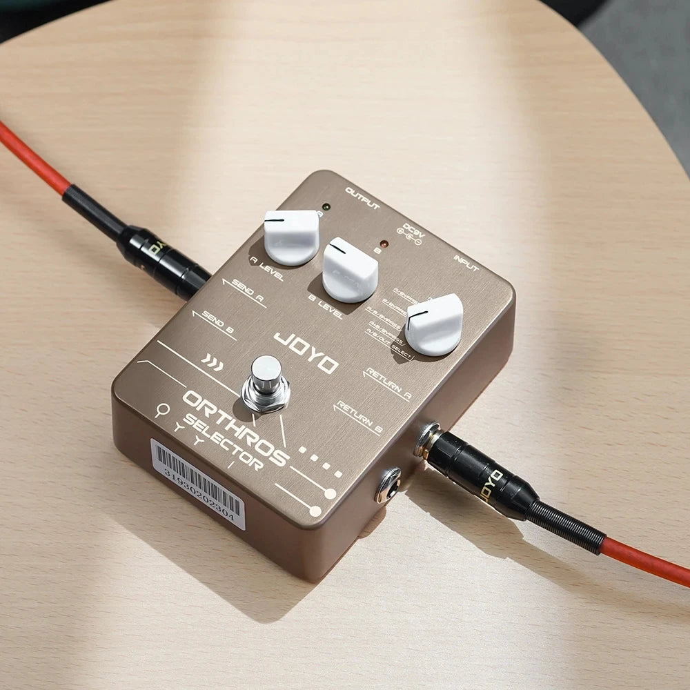 JOYO JF-24 Orthros Selector Guitar Effect Pedal 6 Looping Modes Independent Control Channel Guitar Pedal with A/B 2 Line Loops