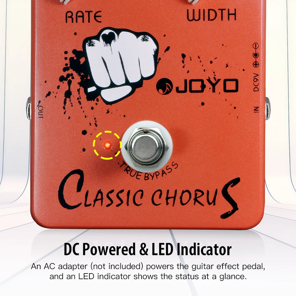 JOYO JF-05 CLASSIC CHORUS Electric Guitar Effect Pedal True Bypass Design Modulation Effect Electric Guitar Part And Accessory