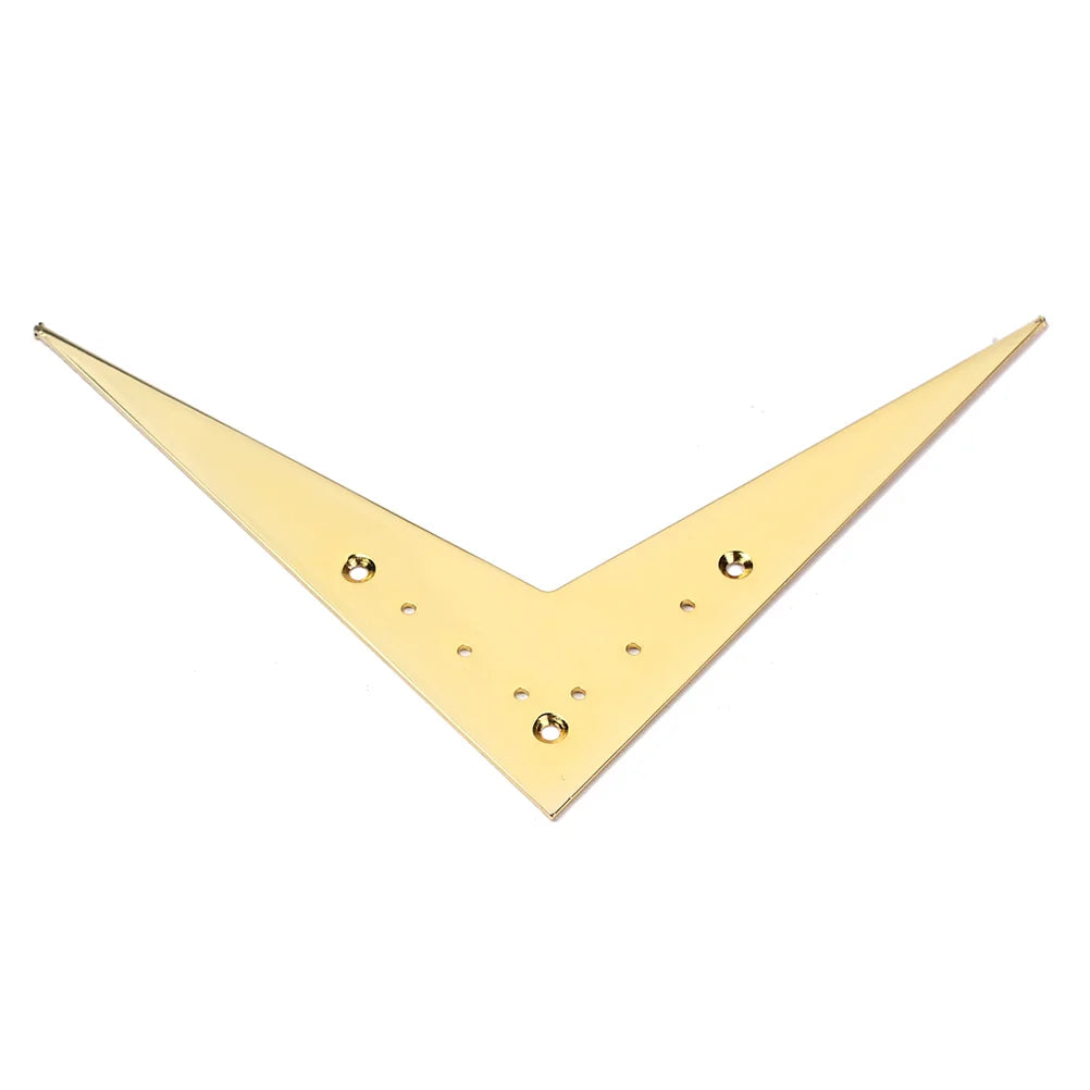 MiniGuitarBR Guitar Parts - 6-string Vee Flying V-Style Guitar Bridge Tailpiece Compatible For Flying V