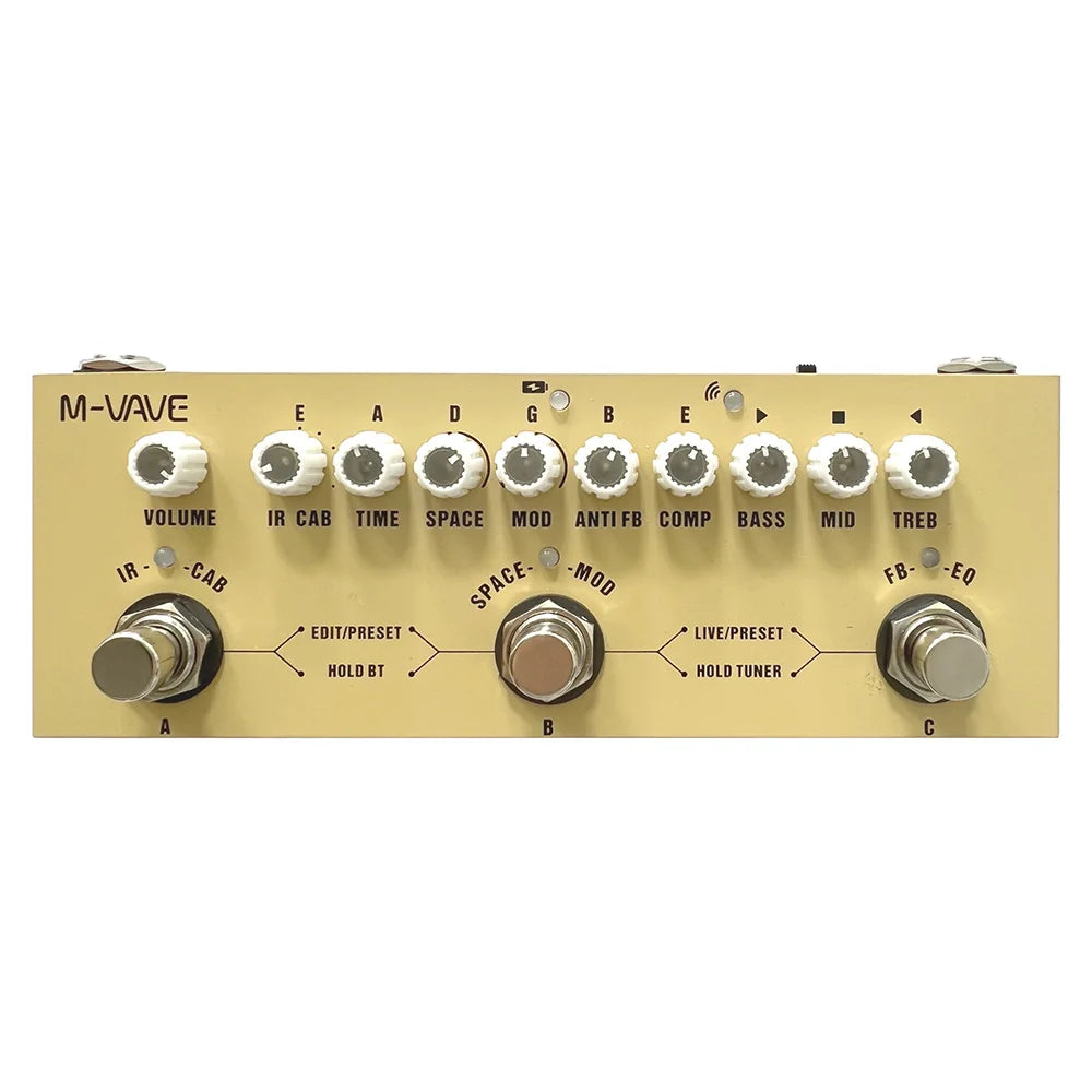Lekato Cube Baby Multi Effects Pedal Electric Guitar Effect Pedal Chorus Tremolo Delay 8 Ir Cabinets Simulation Phaser Effect