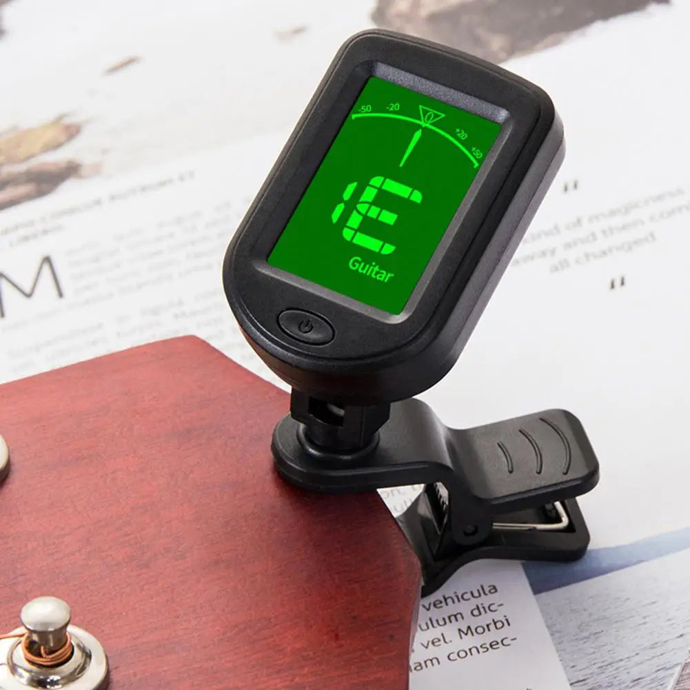 Joyo Electronic Clip-On Digital Guitar Tuner 360 Degree Rotatable Lcd Display For Violin Bass Ukulele Well-Tempered Clavier