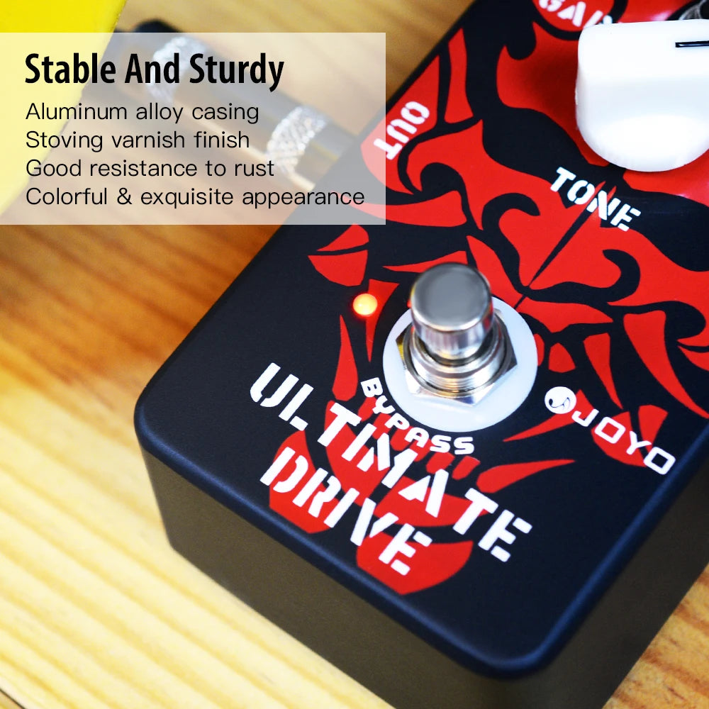 JOYO JF-02 Ultimate Drive Overdrive Guitar Effect Pedal Between Distortion and Overdrive Electric Guitar Pedal True Bypass