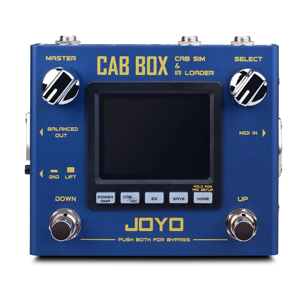 JOYO R-08 CAB BOX Guitar Effects Pedal AMP Simulator Supports Third Party IRs Loading With Programmable Computer Software Parts