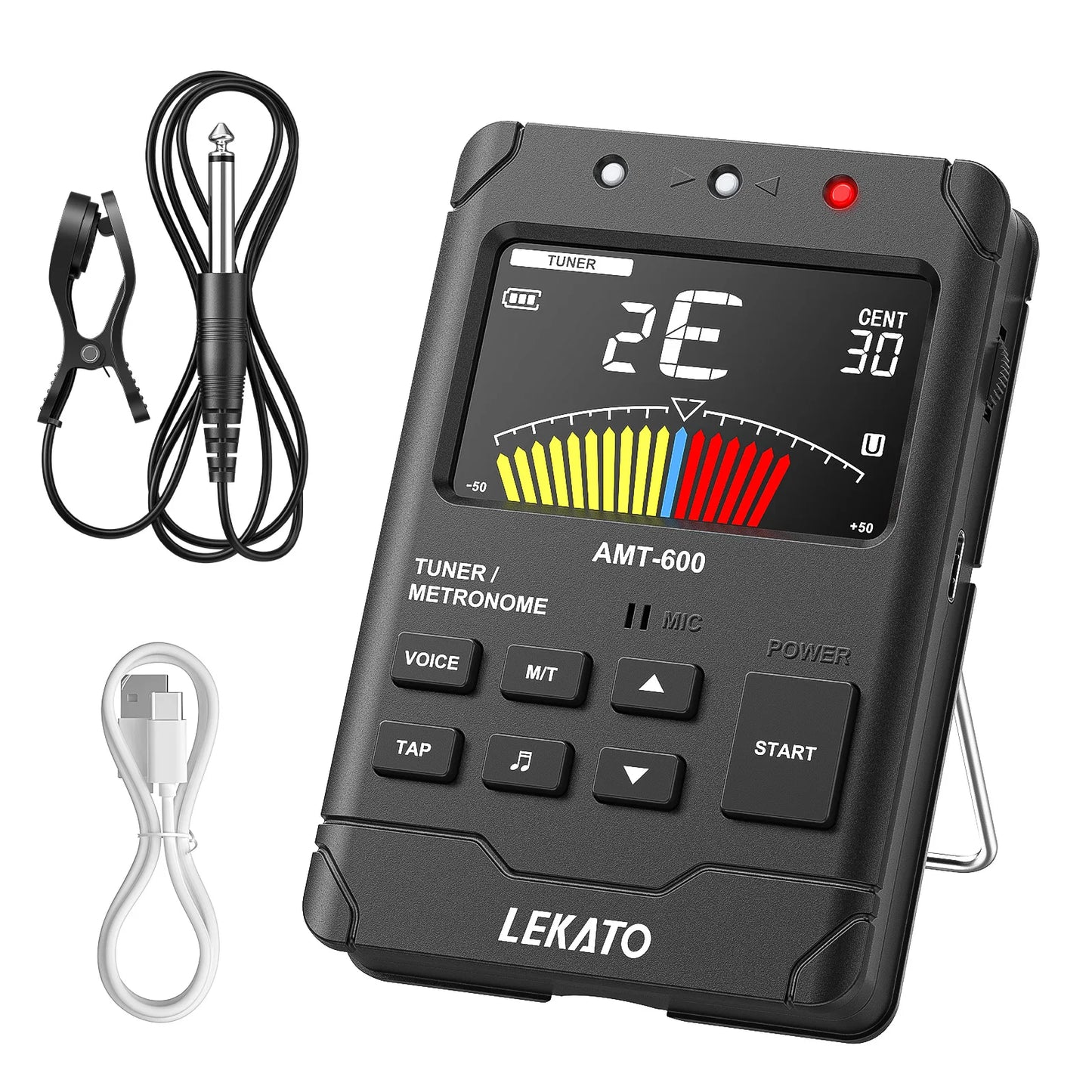 Lekato 3 In 1 Lcd Guitar Metronome Music Instrument Metronome LCD Digital Piano for Guitar Bass Violin Ukulele Trumpet Banjo