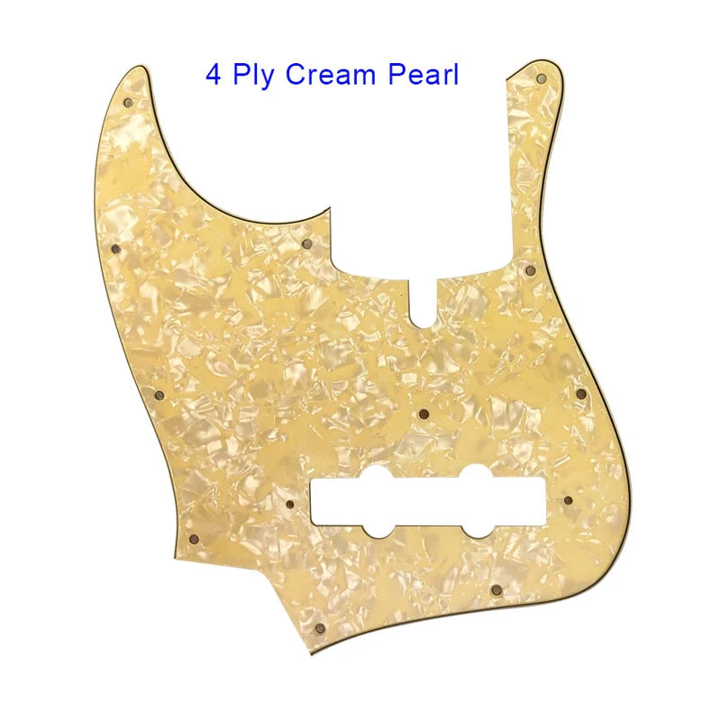 MiniGuitarBR Guitar Parts - Pickguard For LEFT HANDED 11 Hole Screws Z DAL 5 String Jazz Bass Guitar Pickguard Scratch Plate