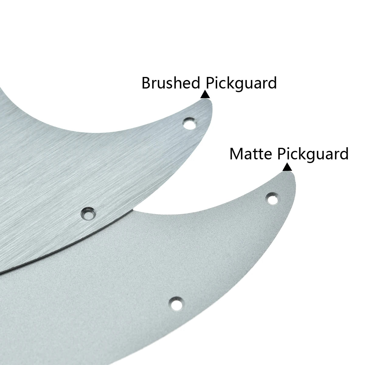 MiniGuitarBR Guitar Parts - Matte Aluminium Precision Bass Pickguard Metal P Bass Pick Guard Scratch Plate for American Fender Precision P Bass