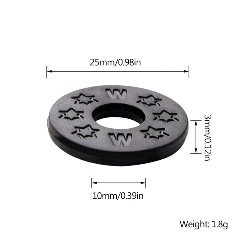 MiniGuitarBR Guitar Parts - 10 Pieces Black Guitar Strap Locking Silicone Strap Locks Rubber Guitar Strap Lock Blocks Guitar Protector Guitar Locks