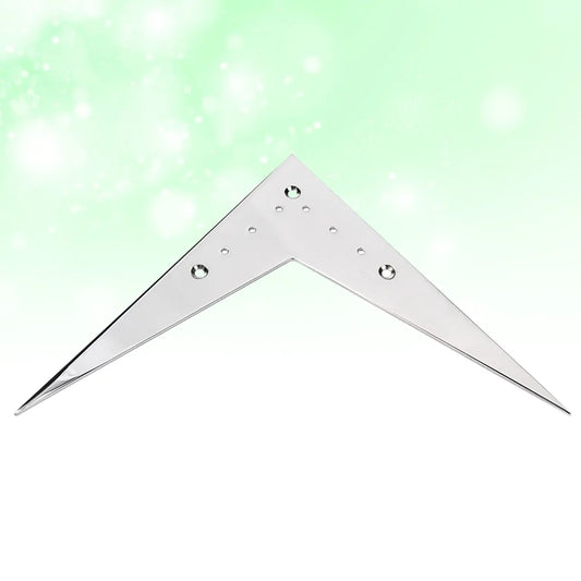 MiniGuitarBR Guitar Parts - 6-string Vee -Style Guitar Bridge Tailpiece Compatible For Flying V (Silver)