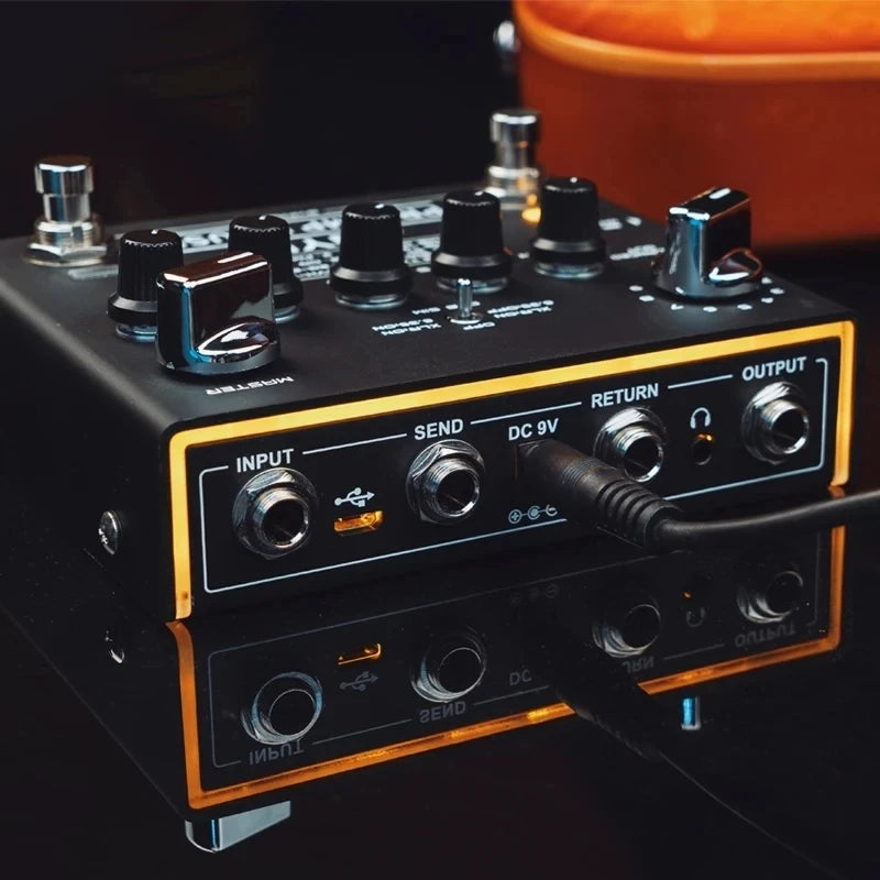 JOYO R-15 PREAMP HOUSE Electric Guitar Effect Pedal Dual Channel Cabinet Simulator Pedal Built-in 9 Amps' Preamps 18 Tones
