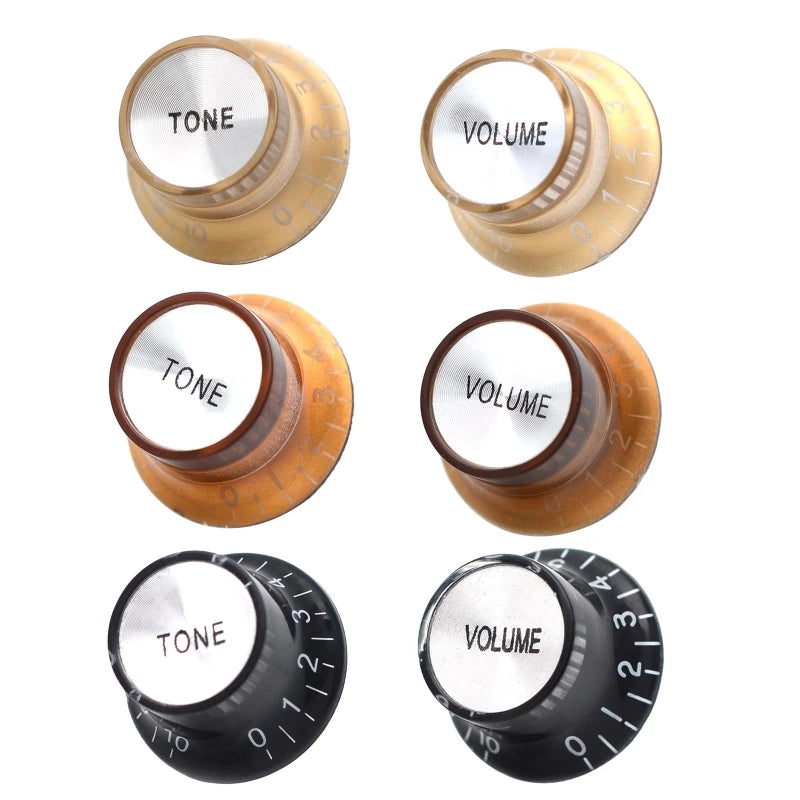 MiniGuitarBR Guitar Parts - Volume Tone Electric Guitar Speed Control Knob Potentiometer Knobs for LP SG