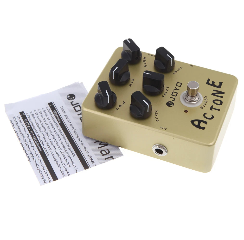 Joyo Jf-13 Effect Pedal Guitar Electric Acoustic Compressor Pedal Classic Class A Amp Amplifier Sounds From The Vox Ac30