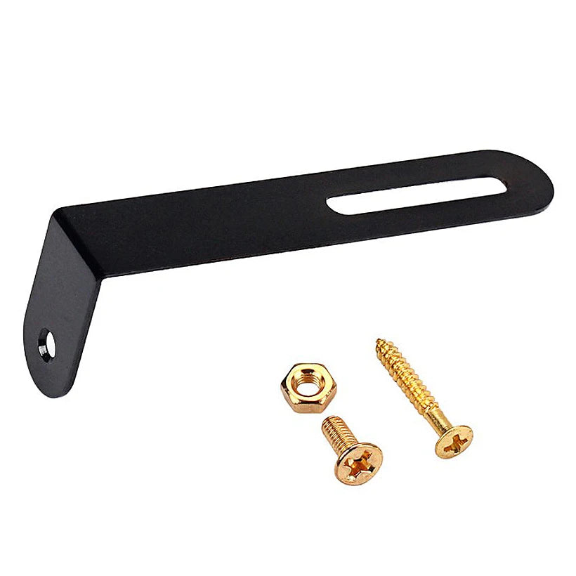 MiniGuitarBR Guitar Parts - Scratchplate Bracket with Nut Gold Screws for Gibson Epiphone Les Paul LP Guitar Pickguard