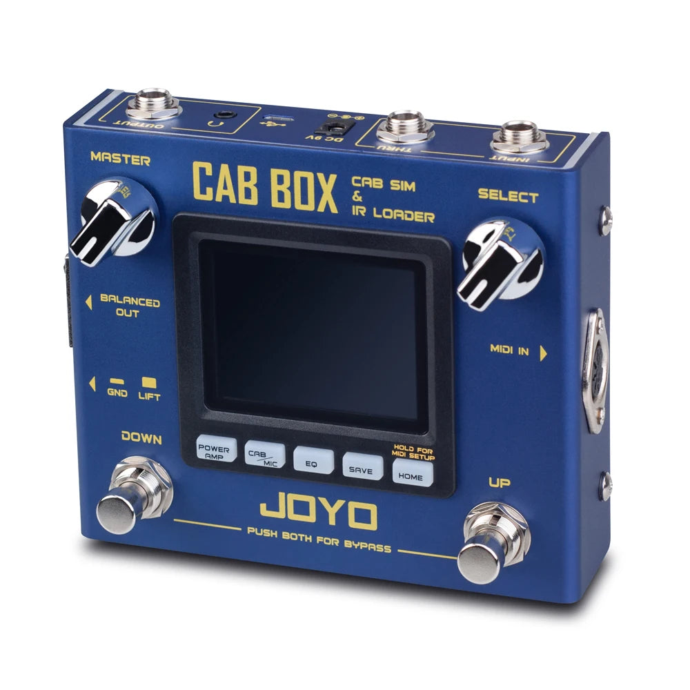JOYO R-08 CAB BOX Guitar Effects Pedal AMP Simulator Supports Third Party IRs Loading With Programmable Computer Software Parts