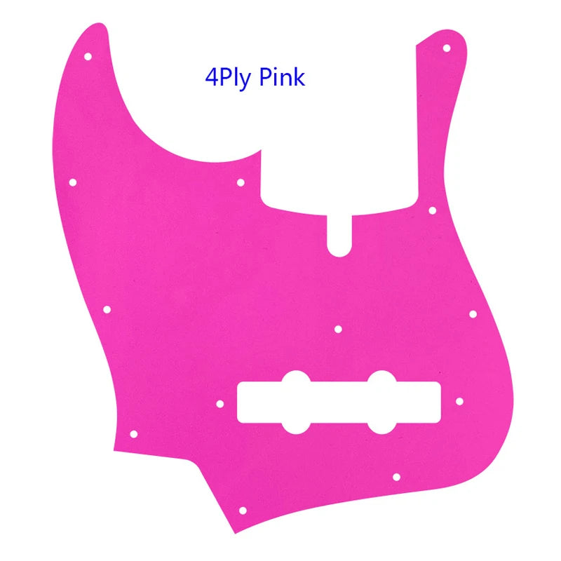 MiniGuitarBR Guitar Parts - Pickguard For LEFT HANDED 11 Hole Screws Z DAL 5 String Jazz Bass Guitar Pickguard Scratch Plate