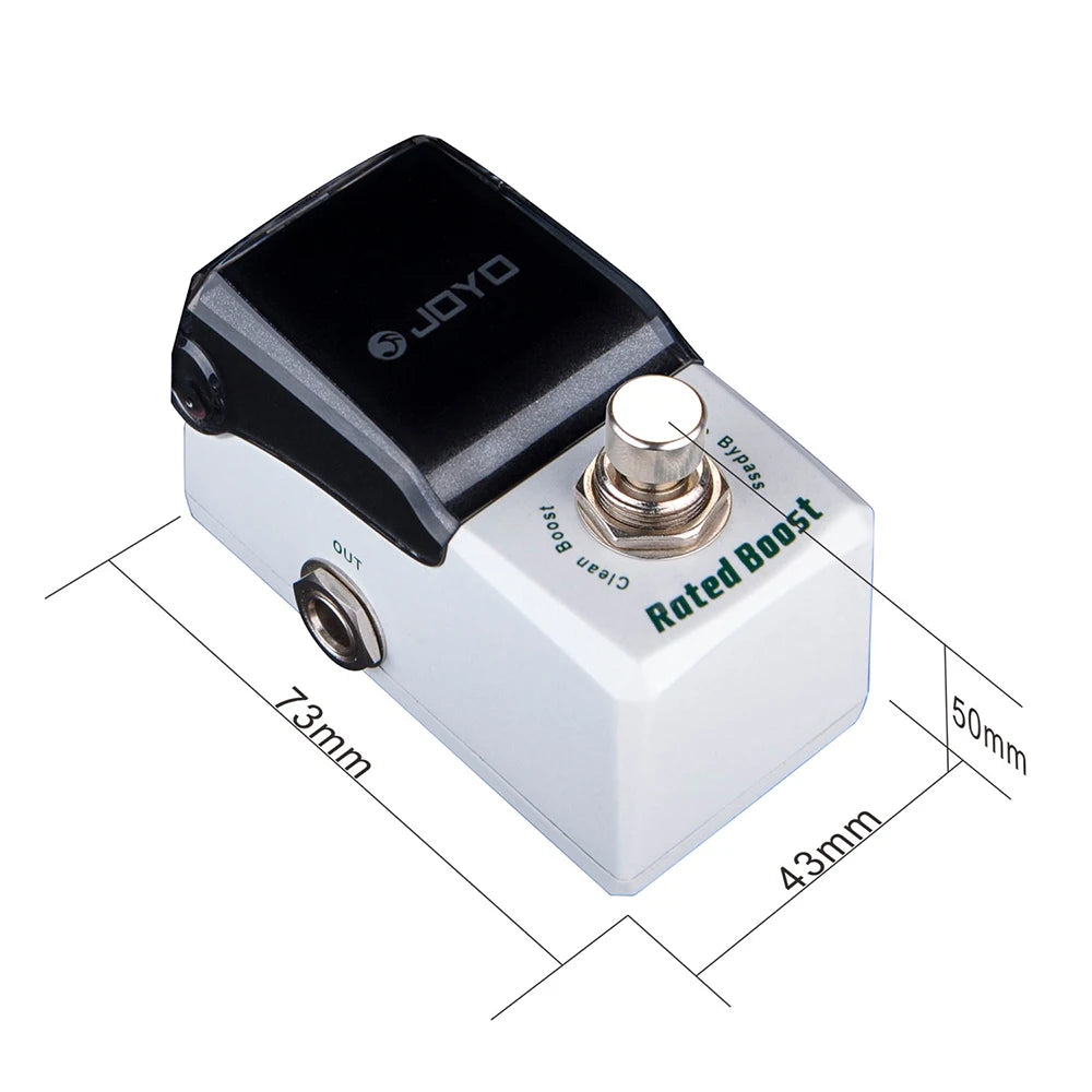 JOYO JF-301 RATED BOOST Clean Boost Guitar Effect Pedal Low Gain Unvoiced Exciter Guitar Pedal with Active High/Low EQ