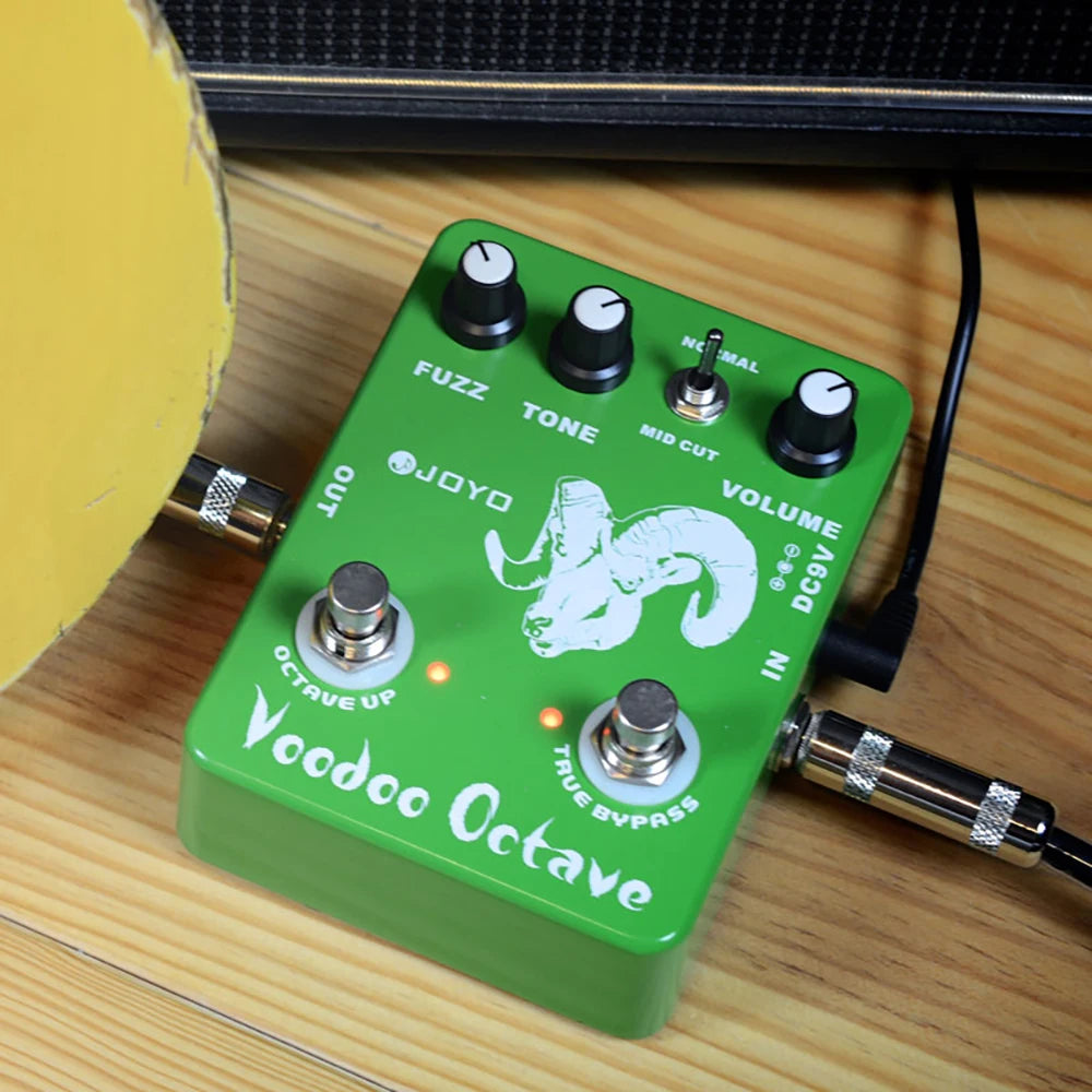 JOYO JF-12 Voodoo Fuzz Octave Guitar Effects Pedal Single Effect Fuzz Pedal Ture Bybass Control Stringed Band Music Accessories